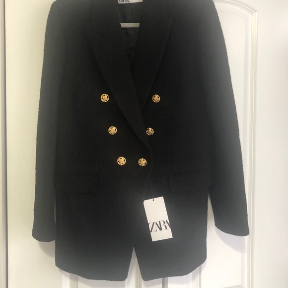NWT Zara Blazer Limited Edition Black Brand New Size L - Picture 14 of 16